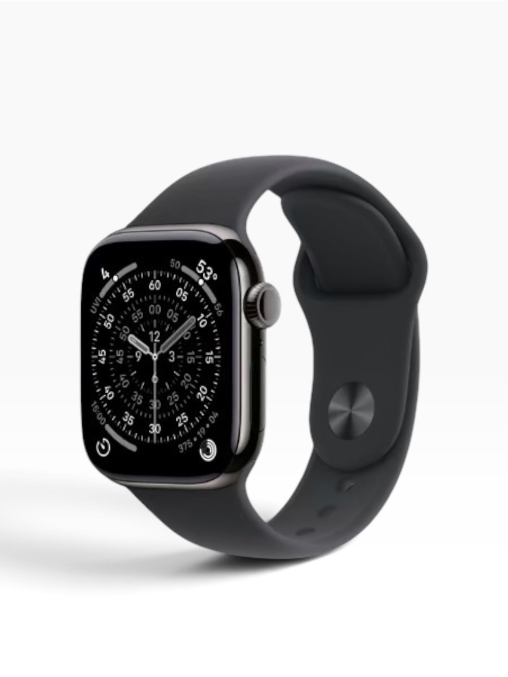 Apple Watch Series 11 GPS + Cellular 42mm Slate Titanium Case with Sport Band